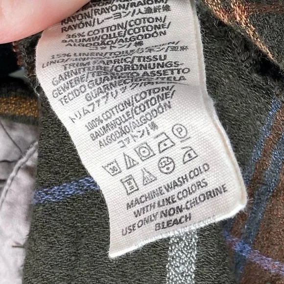 Free People Wesley Plaid Button Down Long Sleeve Top - Picture 6 of 10